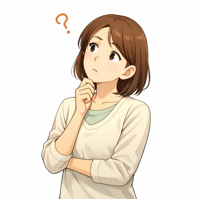 脈診に疑問を感じる女性(東洋医学の検査イメージ)