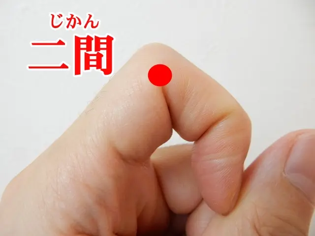 口内炎の痛みを鎮める二間の位置