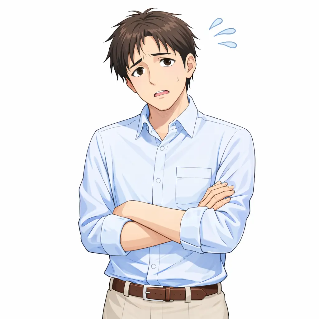 鍼治療が効くか疑問に感じる男性