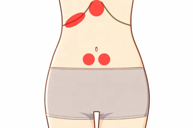 めまいの背景となる体の反応を確認する腹診