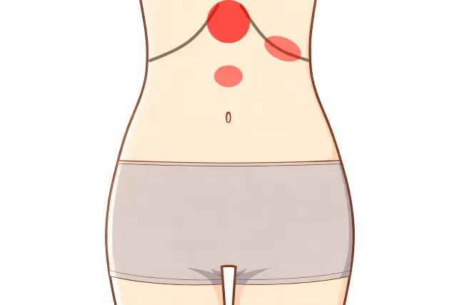 めまいの背景となる体の反応を確認する腹診