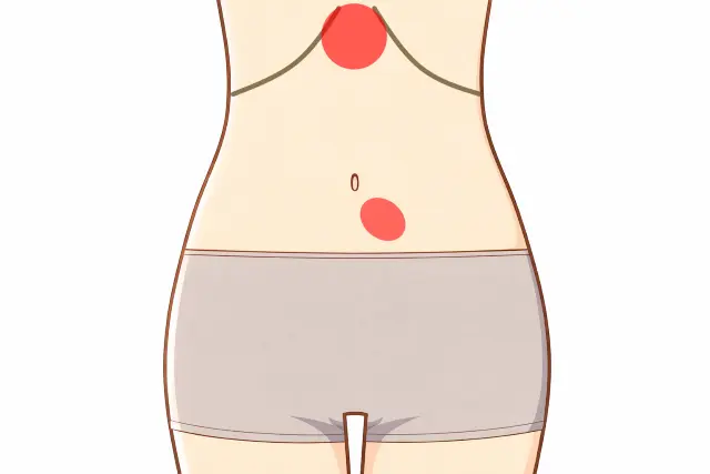 めまいの背景となる体の反応を確認する腹診