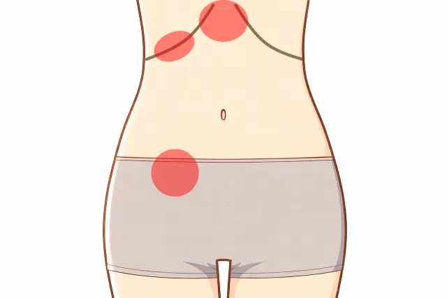 めまいの背景となる体の反応を確認する腹診