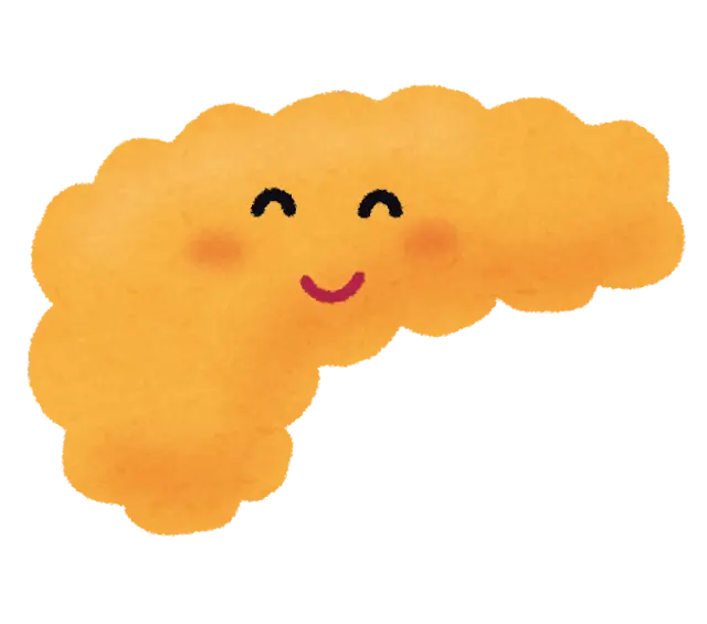 東洋医学の脾と西洋医学の膵臓の関係を示す図