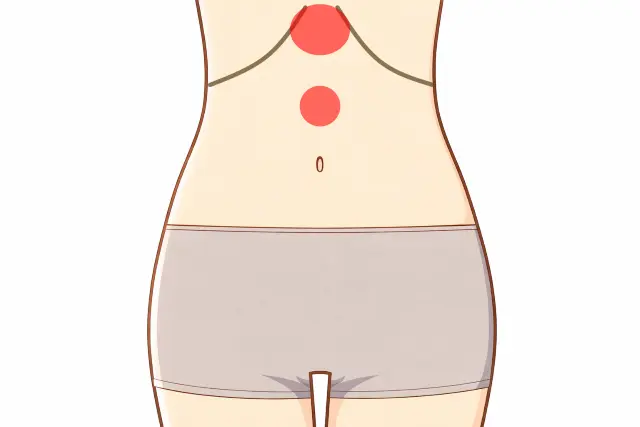 期外収縮でみられた腹診の反応部位