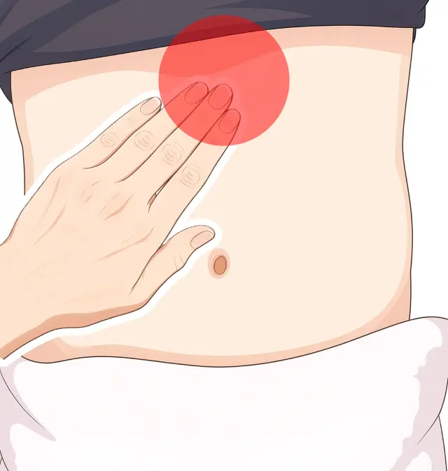 めまいで見られる腹診の反応部位（心）