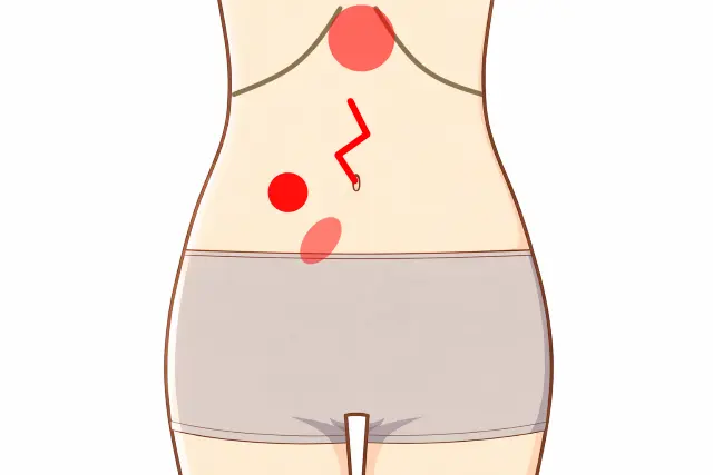 不眠と息苦しさでみられた腹診の反応部位