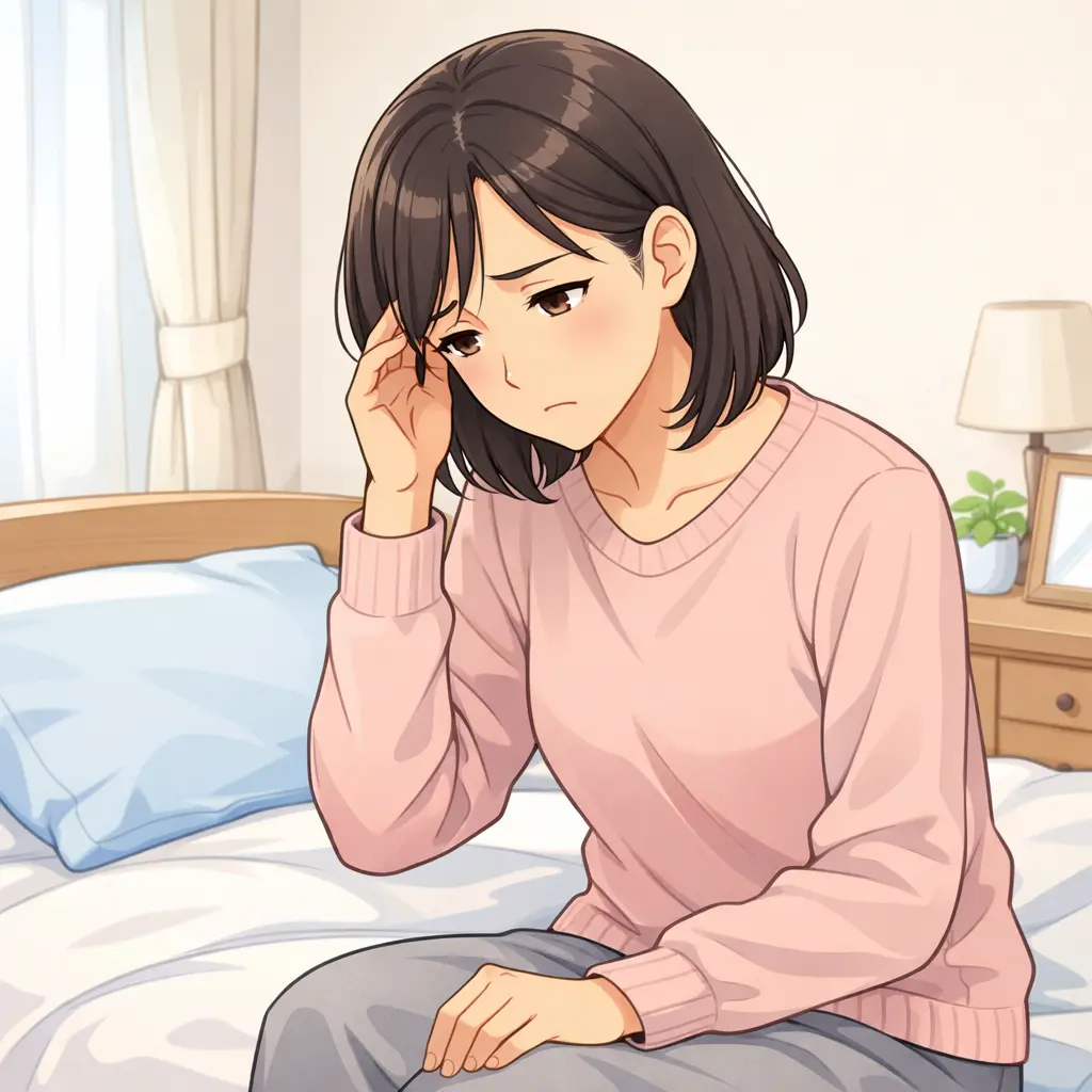 通院頻度について考える女性