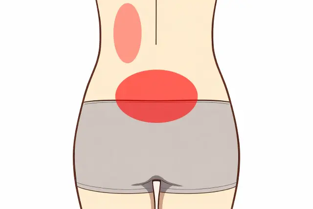 ぎっくり腰で痛みを感じる部位