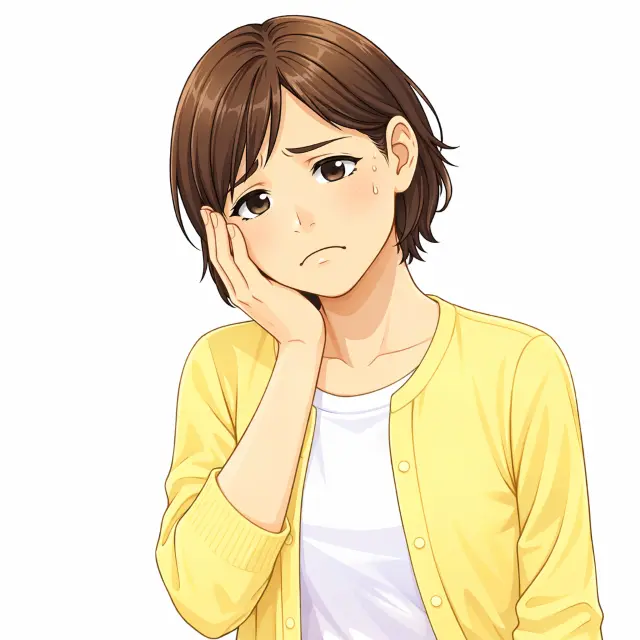 膀胱炎の不調で悩んでいる女性