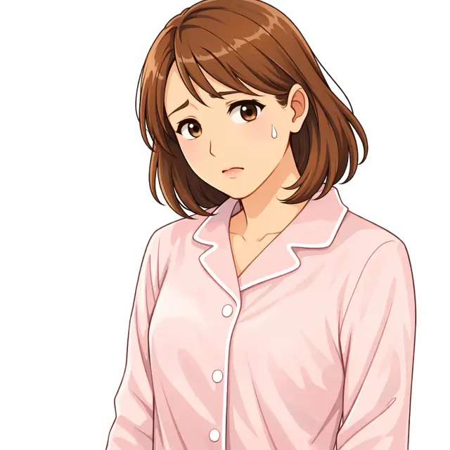 動悸で不安を感じている女性