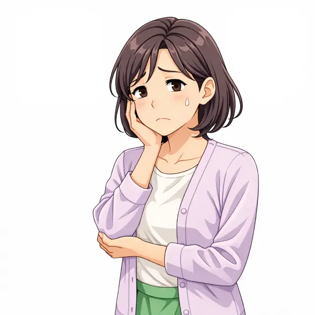 困っている女性