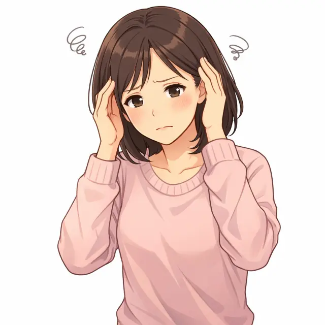 鍼灸の通院方法について考える女性