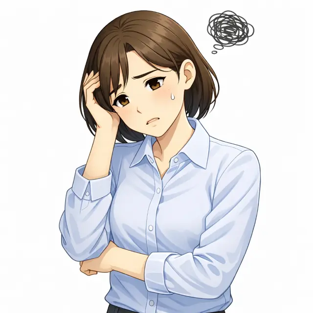 痔の痛みに悩む女性