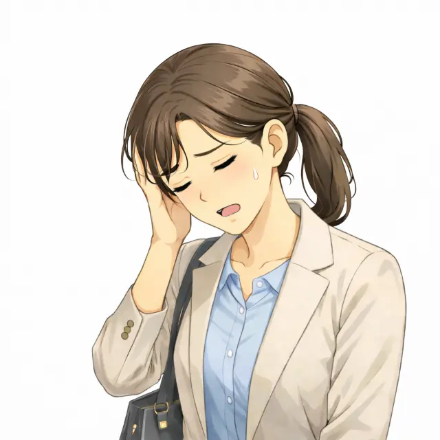 パニック障害でめまいを感じる女性