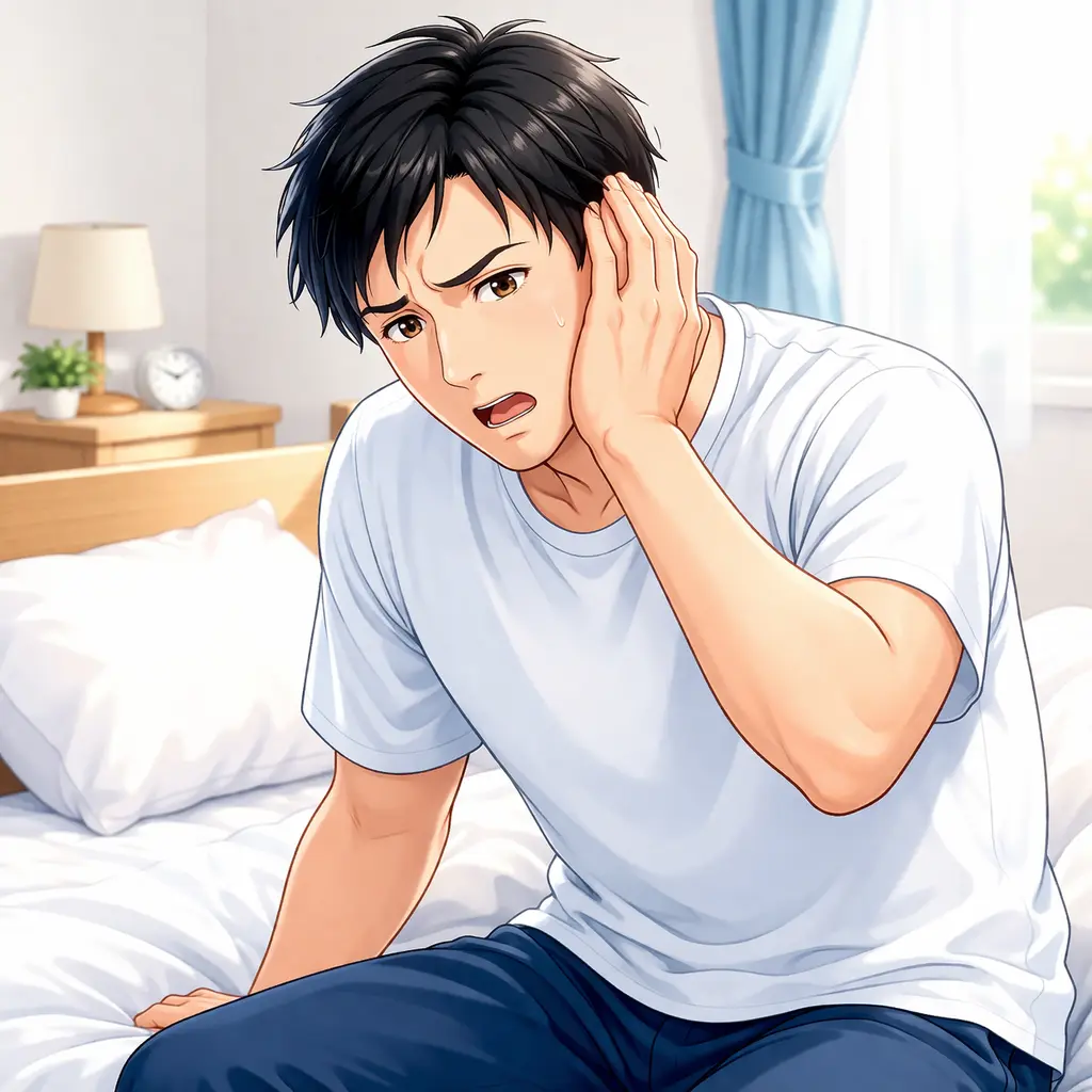 片耳の聞こえにくさに気づいた男性