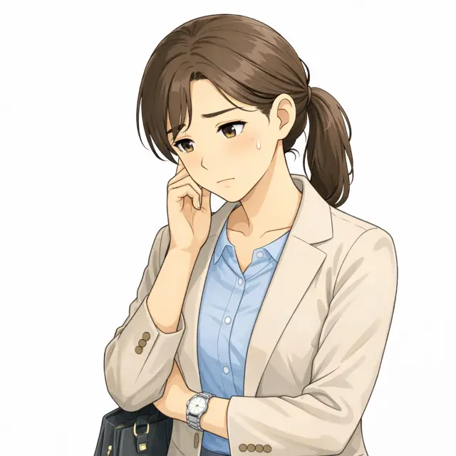 パニック障害で不安を感じる女性