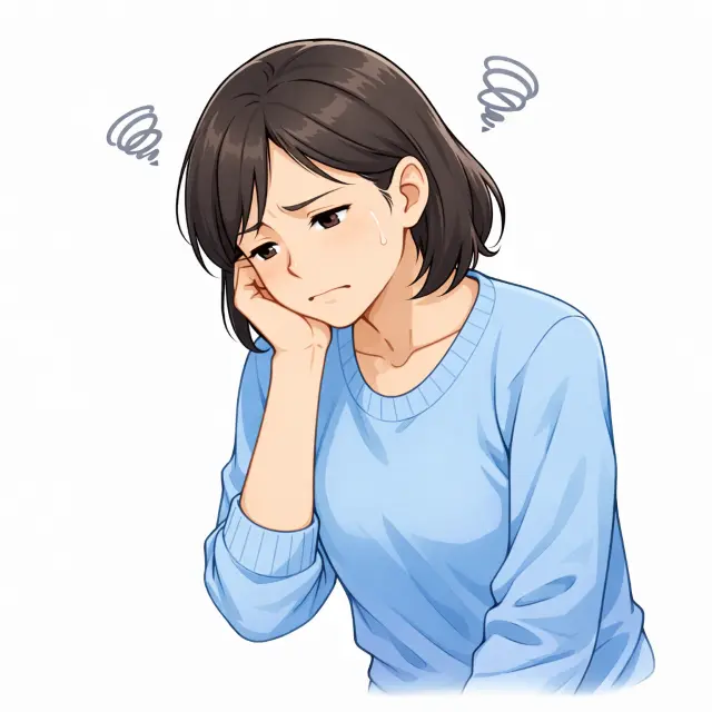 ぎっくり腰で悩む女性