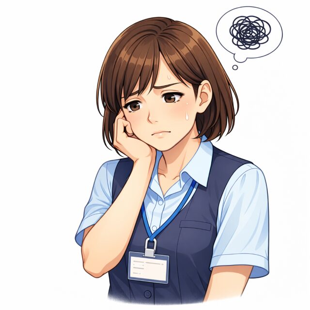 頭痛で悩む女性