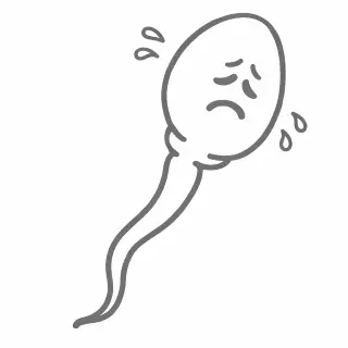 元気がない精子のイメージ