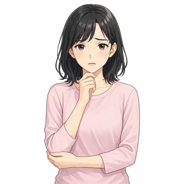 下腹部の痛みに悩んでいる女性