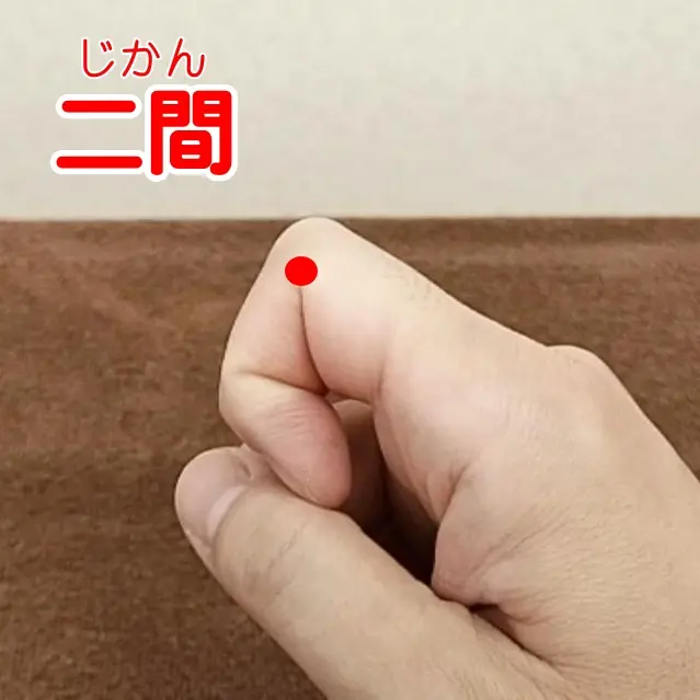 二間の位置を示す図